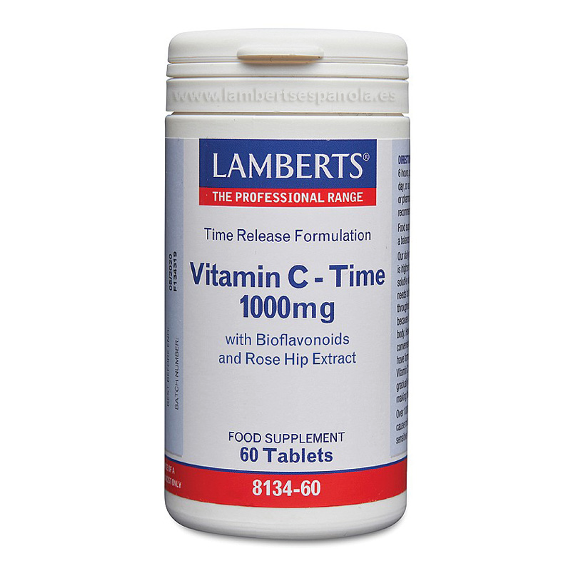 Vitamina C Time Release 1000mg 60 Tabletas - Lamberts