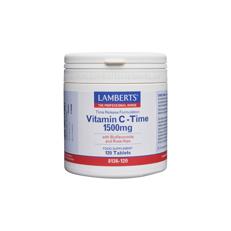 Vitamina C Time Release 1500mg 120 Tabletas - Lamberts