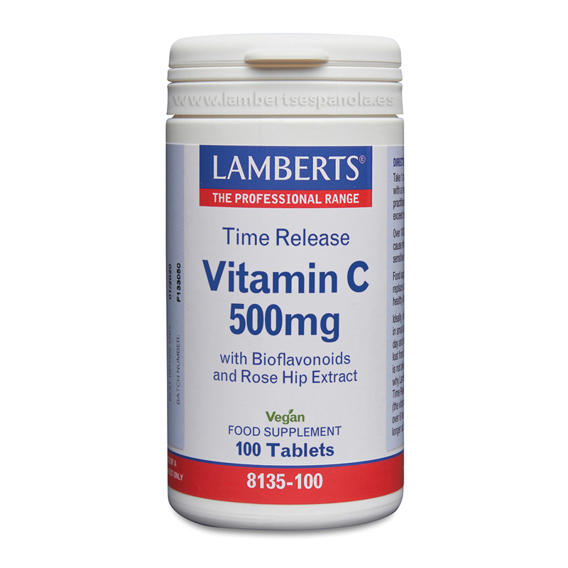 Vitamina C Time Release 500mg 100 Tabletas - Lamberts