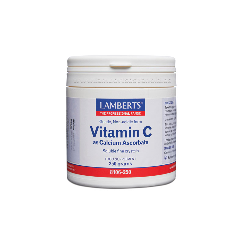 Vitamina C Ascorbato de Calcio 250g - Lamberts