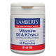 Vitamina D3 y K2 60 Cápsulas - Lamberts