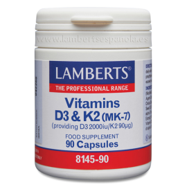 Vitaminas D3 y K2 - 90...