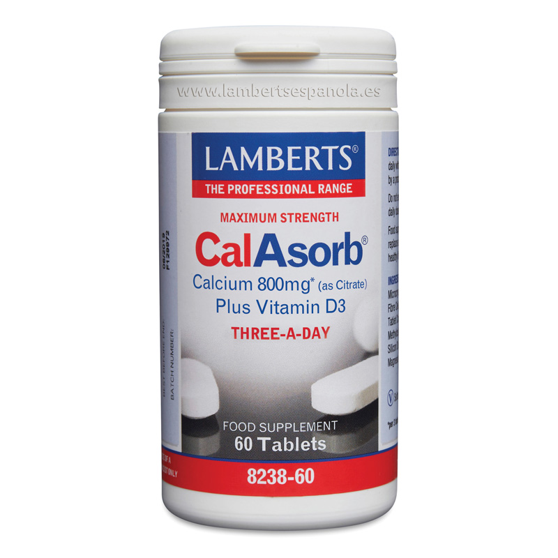 CalAsorb 800mg 60 Tabletas - Lamberts