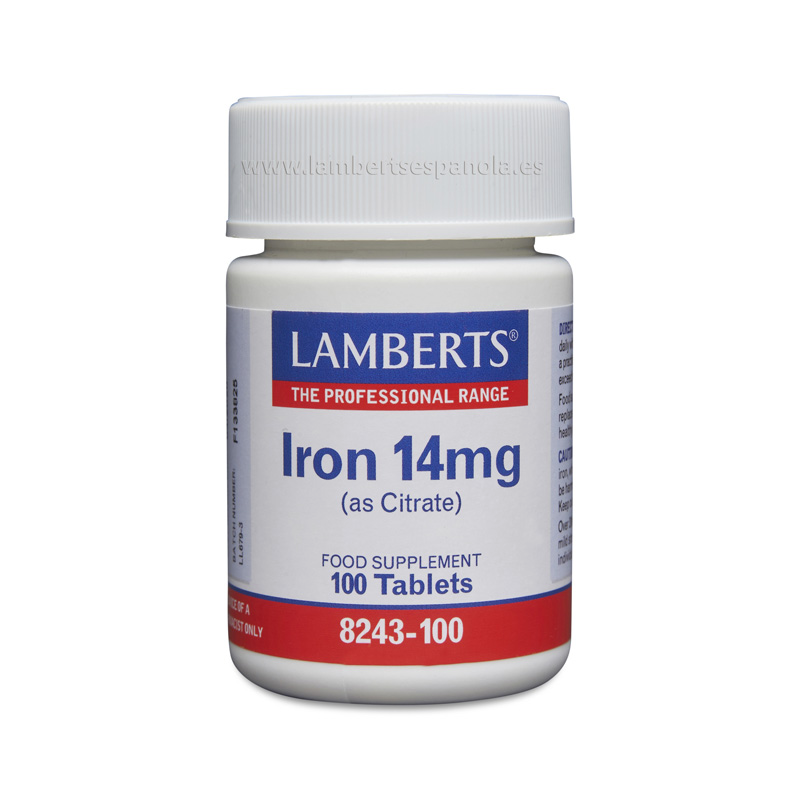 Iron 14mg 100 Tabletas - Lamberts