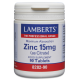 Zinc 15mg 90 Tabletas - Lamberts