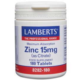 Zinc 15mg 180 Tabletas -...