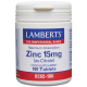 Zinc 15mg 180 Tabletas - Lamberts