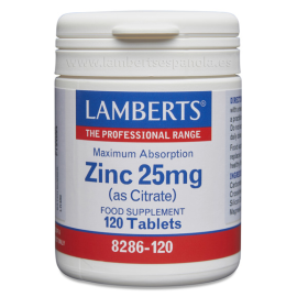 Zinc 25mg 120 Tabletas -...