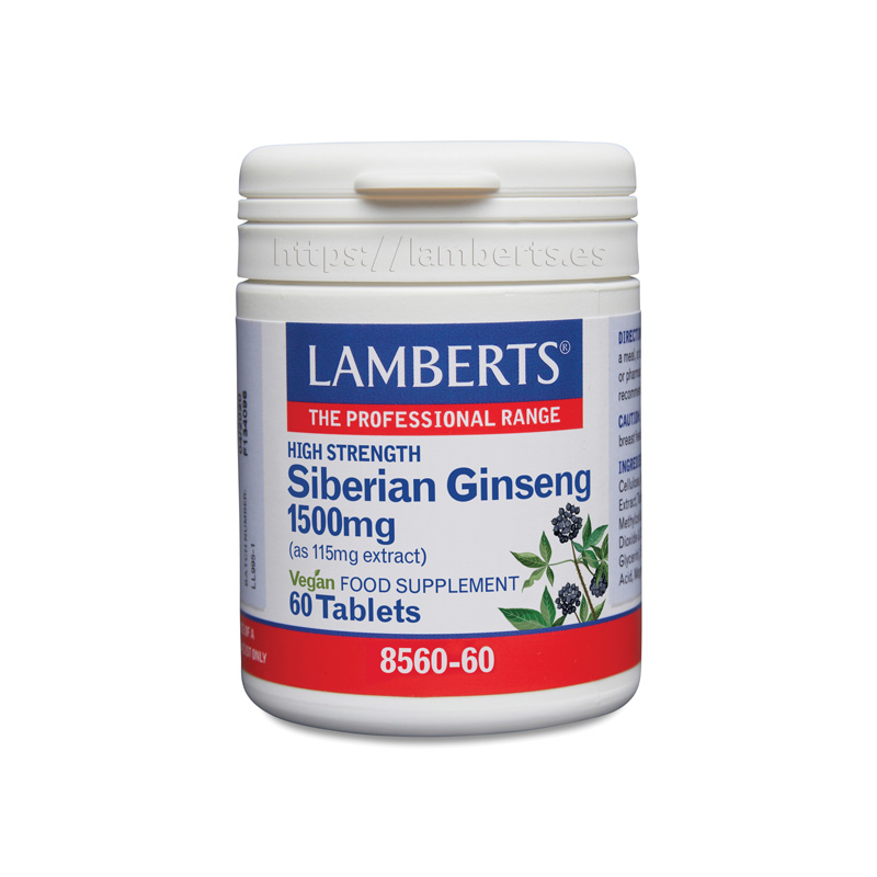 Ginseng Siberiano 60 Tabletas - Lamberts