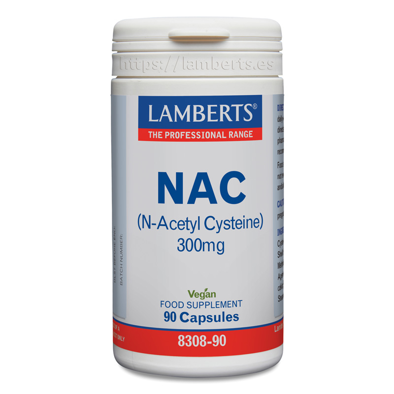 NAC (N Acetil Cisteína) 300mg 90 Cápsulas - Lamberts