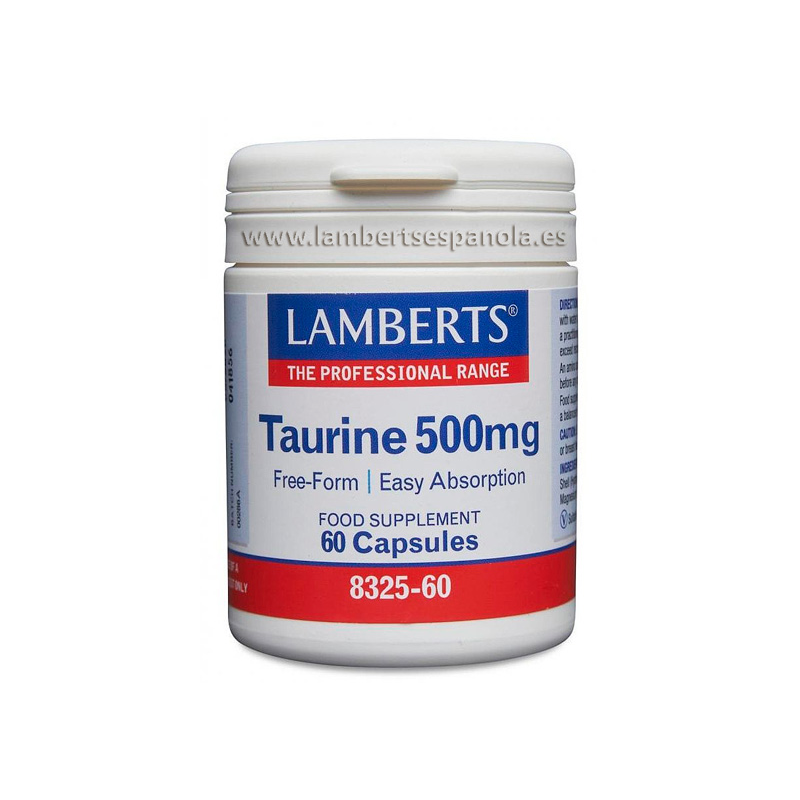 Taurina 500mg 60 Cápsulas - Lamberts