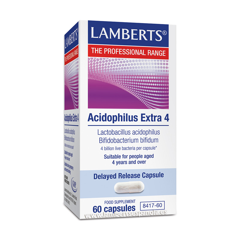 Acidophilus Extra 4 - 60 Cápsulas - Lamberts