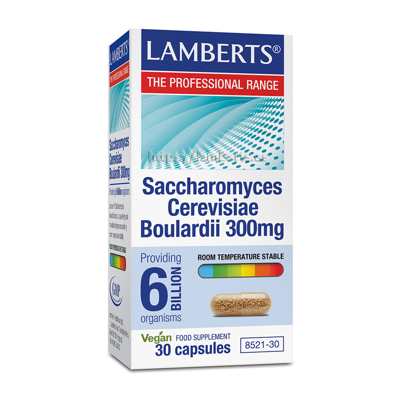 Saccharomyces Cerevisiae Boulardii 300mg 30 Cápsulas - Lamberts