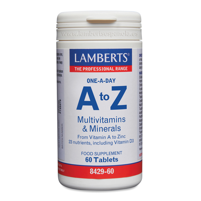 A-Z Multivitamins & Minerals 60 Cápsulas - Lamberts