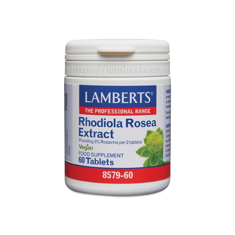 Rhodiola Rosea 1466mg 60 Tabletas - Lamberts