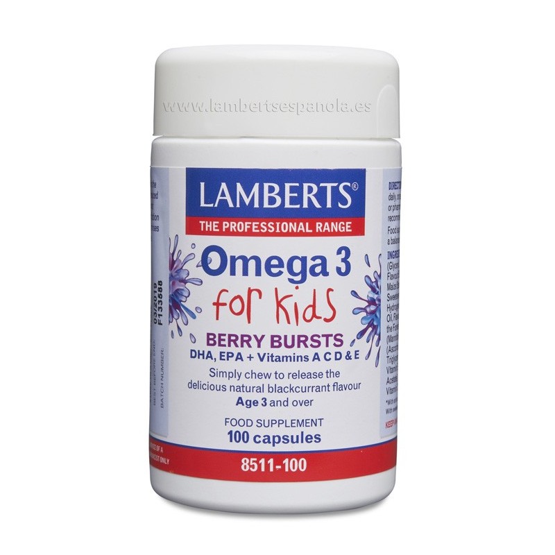 Omega 3 para niños 100 Cápsulas - Lamberts