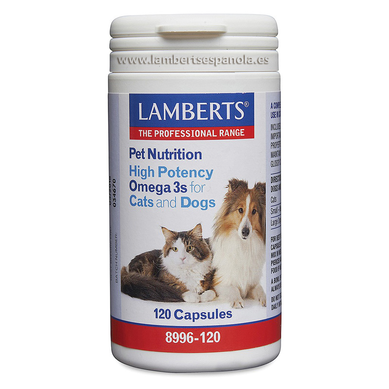 Omega 3 para Gatos y Perros 120 Cápsulas - Lamberts