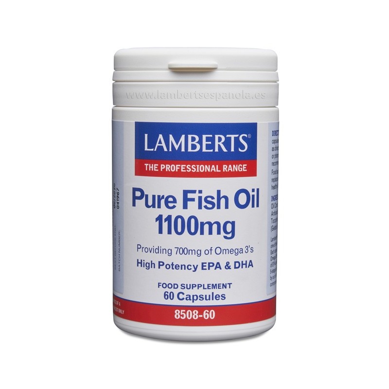 Aceite de Pescado Puro 60 Cápsulas - Lamberts