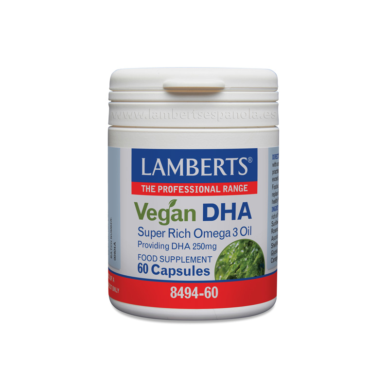 DHA Vegano 250mg 60 Cápsulas - Lamberts