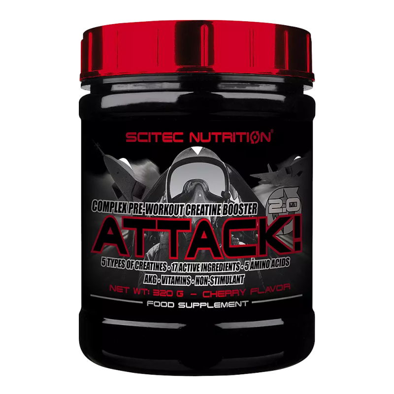 Attack! 2.0 Cereza 320g - Scitec Nutrition