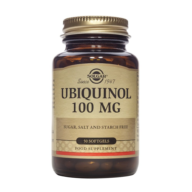 Ubiquinol 100mg 50 Cápsulas Blandas - Solgar