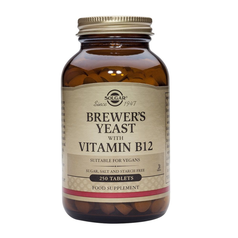 Levadura de Cerveza con Vitamina B12 - 250 Comprimidos - Solgar