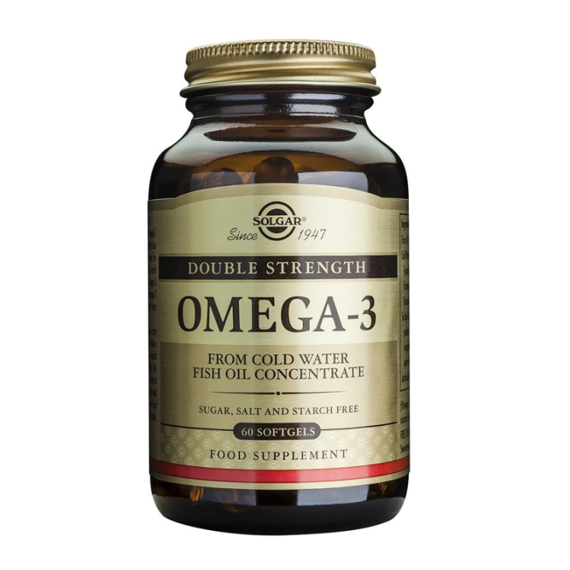 Omega 3 Doble Concentración 60 Cápsulas Blandas - Solgar