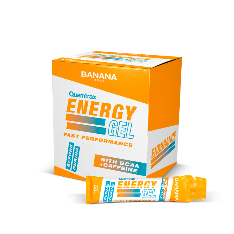 Energy Gel Banana con Bcaa y Cafeina - Quamtrax